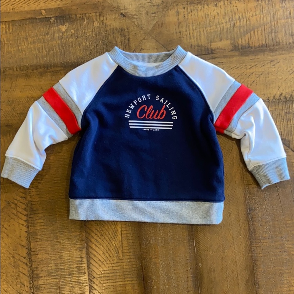 Janie and Jack sweatshirt 6-12 months